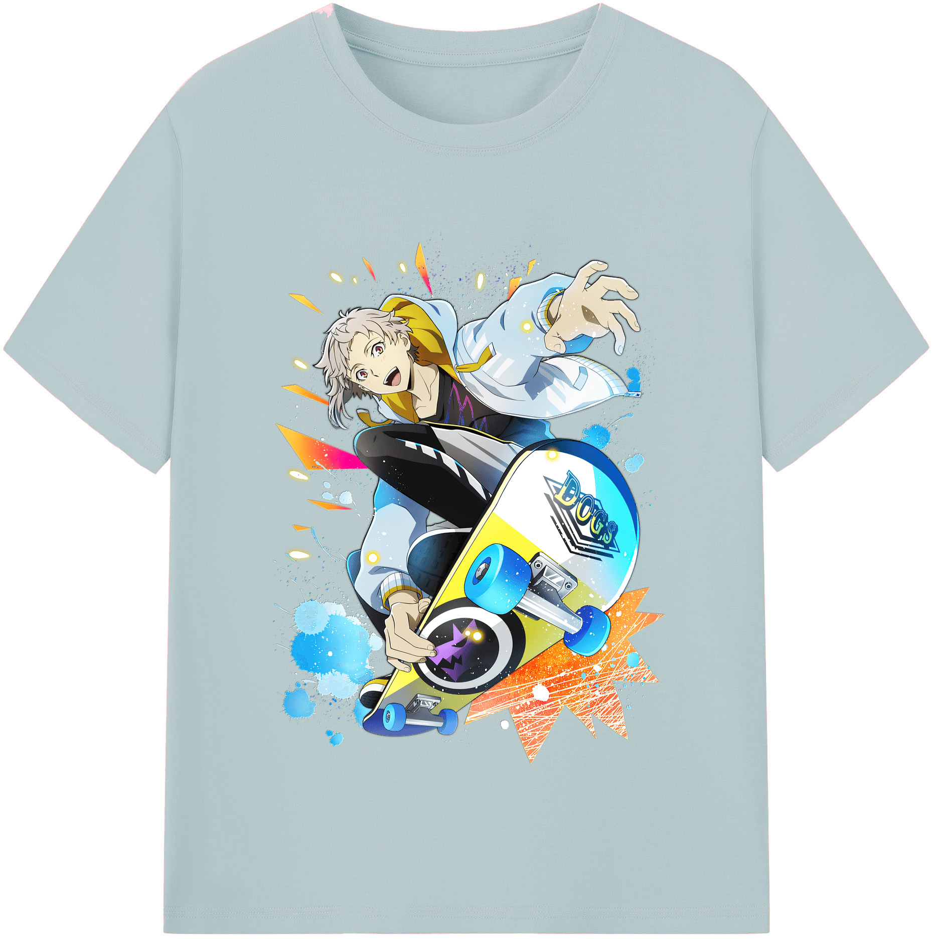 （画像用） 文豪ストレイドッグス Bungo Stray Dogs 綿100％半袖Tシャツ（フロントプリント）